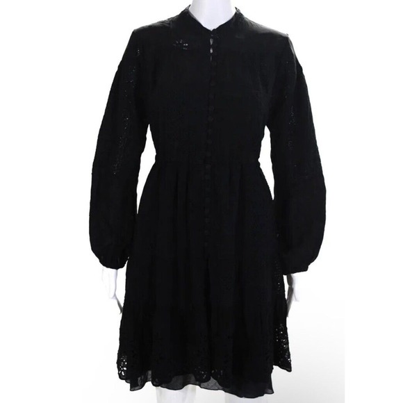 Johnny‎ Was Lexan Dress Women's Size Small Black Cutout - Picture 1 of 7